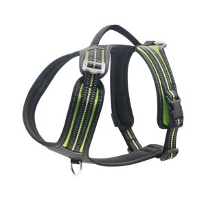 black green heavy duty reflective no pull dog harness sku