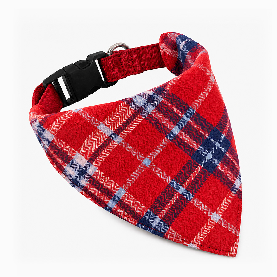 Garden Green Dog Bandana | Soft Twill Scarf for Small & Large Dogs