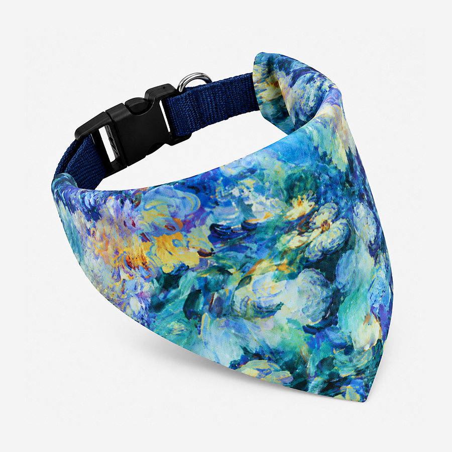 Watercolor Dog Bandana | Soft Twill Scarf for Small & Large Dogs