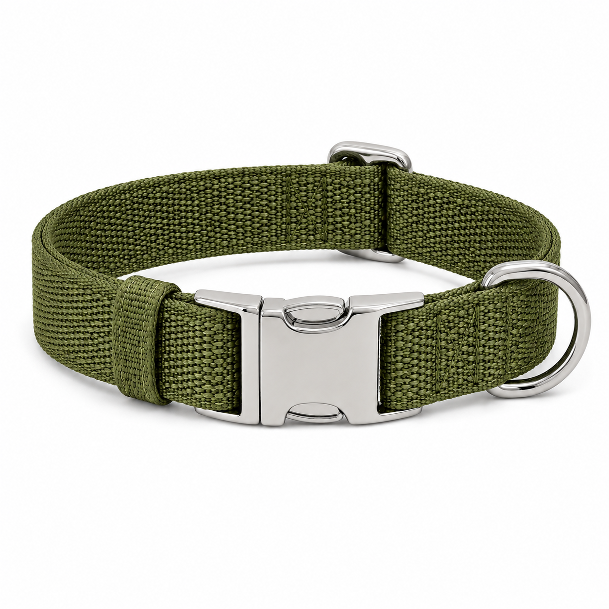 Nylon Dyneema Dog Collar | Heavy-Duty 316 Stainless Steel | S M L