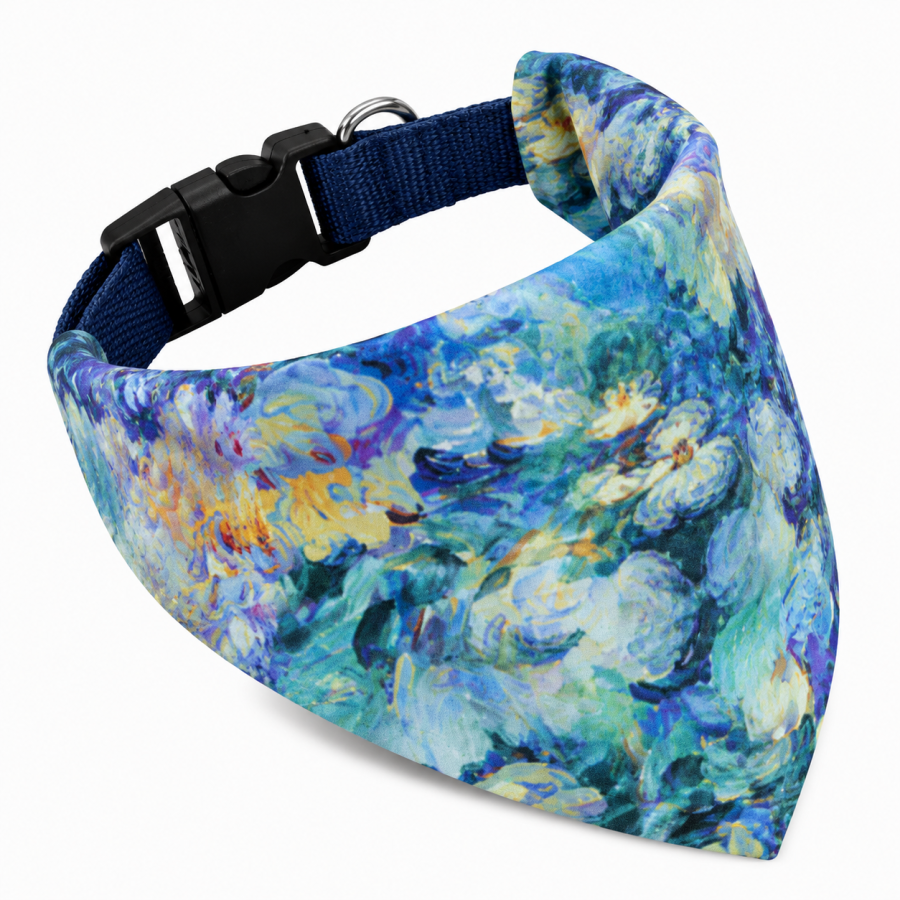 Watercolor Dog Bandana | Soft Twill Scarf for Small & Large Dogs